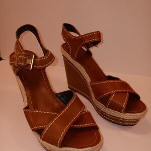 Women's Leather Vince Camuto Wedges- Size 9- Brown
